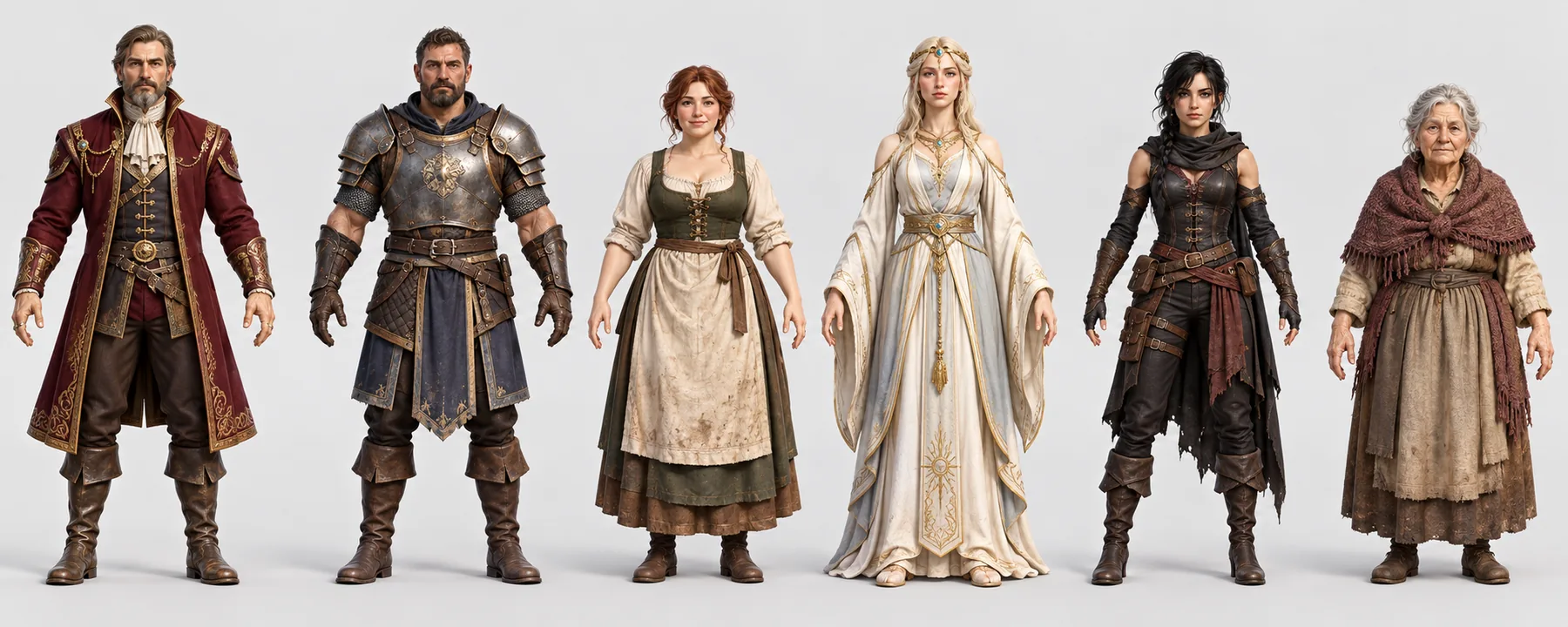 Stonehaven NPC character concepts